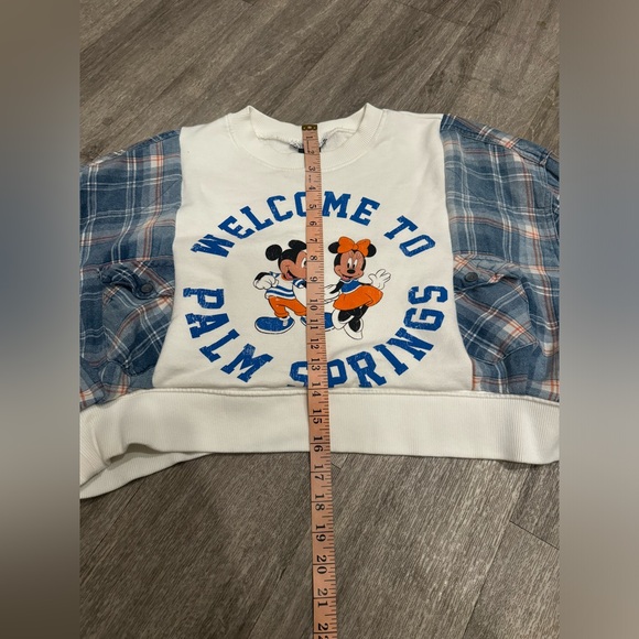 Welcome to Palm Springs Disney Mickey & Minnie Mouse reworked sweatshirt - Picture 6 of 8